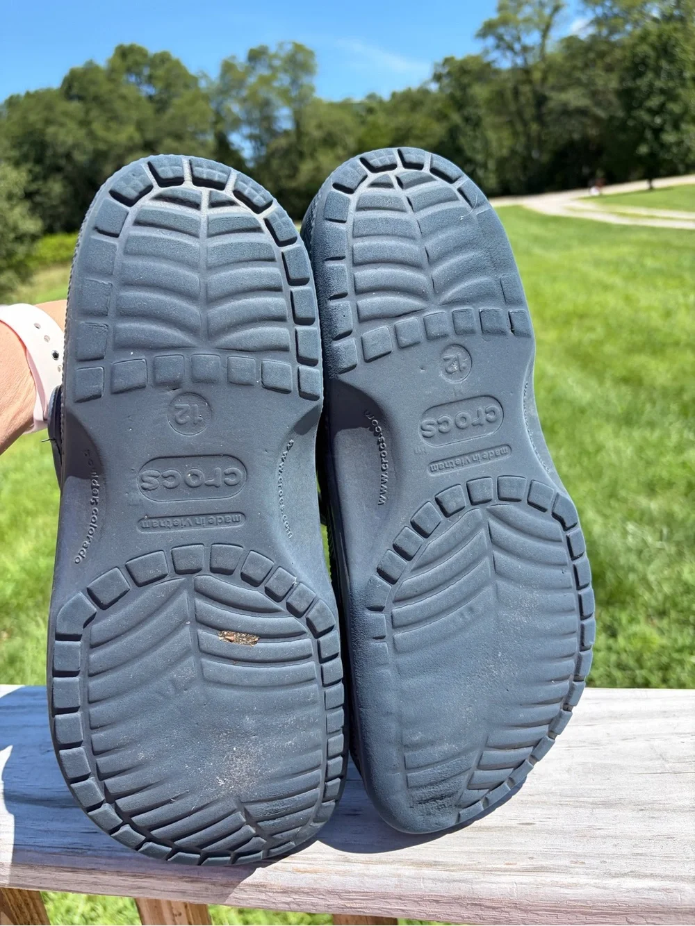 Crocs Blue Men’s Size 12 -Adult Classic Clogs With Charms The Office Harry